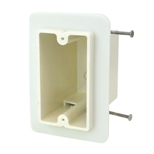 Allied Moulded fiberglassBOX™ Vapor Seal 1099 Series New Work Nail-on Boxes Switch/Outlet Box Nails 3-9/16 in Nonmetallic