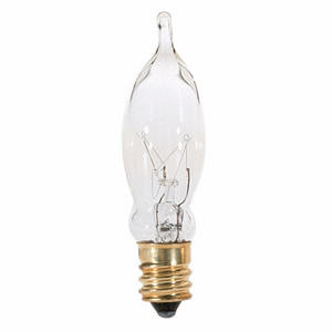 Satco Products CA5 Incandescent Lamps 120 V 7.5 W 40 lm Candelabra (E12)