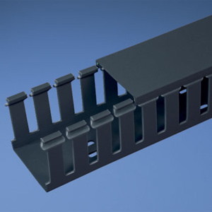 Panduit Panduct® Type G Wide Slot Wire Duct 1 in x 4 in x 6 ft Intrinsic Blue Cover Not Included