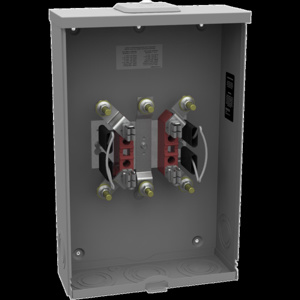 <em class="search-results-highlight">Milbank</em> No Bypass Ringless Meter Sockets 200 A 600 VAC OH/UG 4 Jaw 1 Position 1 Phase Bonded Neutral Small Closing Plate