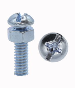 Minerallac Steel Round Head Stove Bolts with Hex Nut