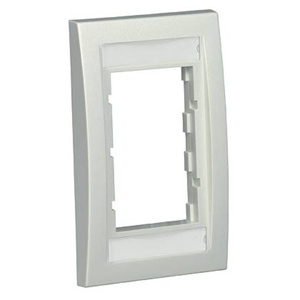 Panduit Standard Modular Frame Plates 1 Gang Off-white ABS Plastic Box