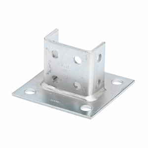 Eaton Cooper B-Line B281SQ Square Side-by-Side Post Bases Zinc Plated