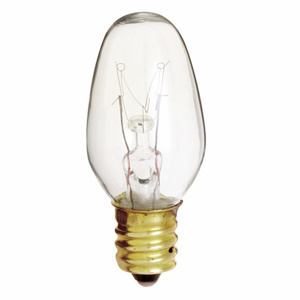 Satco Products C7 Incandescent Lamps 120 V 4 W 16 lm Candelabra (E12)
