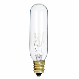 Satco Products T6 Incandescent Tubular Lamps 130 V 15 W 95 lm Candelabra (E12)