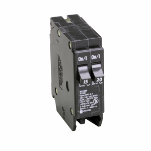 Eaton Cutler-Hammer BD Series Plug-in Tandem Circuit Breakers 1 x 15 A, 1 x 20 A 120 VAC 10 kAIC 1 Pole 1 Phase