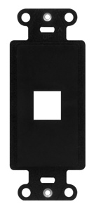 WP3411-BK RCPT STRP DECO 1G ANYPRT STD