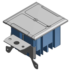 ABB Thomas & Betts Adjust-A-Box® Residential Drop-in Rectangular Flush Service Floor Boxes
