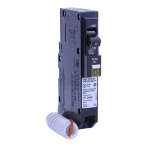 Square D QO™ Series Combination AFCI Molded Case Plug-in Circuit Breakers 1 Pole 120 VAC 20 A