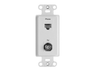 WP3211-LA COMDEV INSRT DECO 1COAX 1RJ11