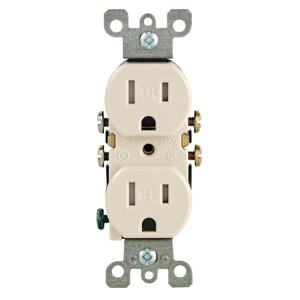 Leviton T5320 Series Duplex Receptacles 15 A 125 V 2P3W 5-15R Residential Tamper-resistant Almond