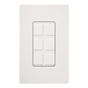Lutron SC-6PF Satin® Designer Series Faceplate Inserts with Blanks Plastic