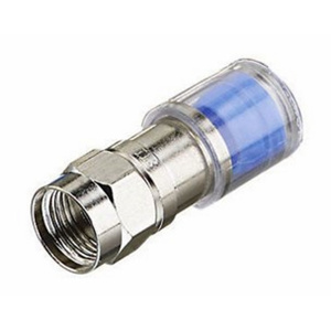 Ideal 89 RG6 Series F Connectors Coax Connector Brass Blue