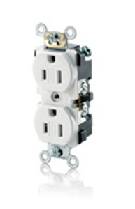 <em class="search-results-highlight">Leviton</em> TBR15 Series Duplex Receptacles 15 A 125 V 2P3W 5-15R Commercial Specification Grade Tamper-resistant White