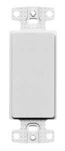 Hubbell Wiring NS620 Netselect® Series Wallplate Inserts Blank White Thermoplastic