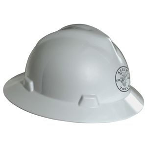 Klein Tools V-Gard® Lineman Logo Hard Hat 6 - 8 in 4 Point White