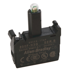 800F-R3G RING LUG LED 24V GREEN