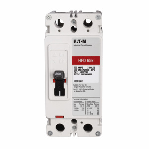 Eaton Cutler-Hammer HFD Series C Molded Case Industrial Circuit Breakers 110 A 480/600 VAC, 250 VDC 25 kAIC 2 Pole 1 Phase