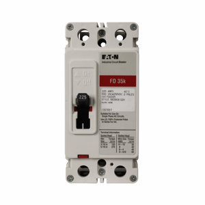 Eaton Cutler-Hammer FD Series C Molded Case Industrial Circuit Breakers 110 A 480/600 VAC, 250 VDC 18 kAIC 2 Pole 1 Phase