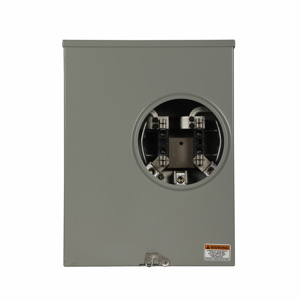 Eaton Horn Bypass Ringless Meter Sockets 200 A 600 VAC OH/UG 4 Jaw 1 Position 1 Phase Triplex Ground Small Hub