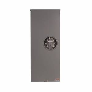 Eaton Lever Bypass Ringless Meter Sockets 320 A 600 VAC OH/UG 5 Jaw 1 Position 1 Phase Triplex Ground 5 x 5 Hub Cover Plate