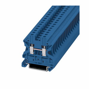 Eaton Cutler-Hammer XBUT4 Series IEC Style Feed-thru Terminal Blocks Screw Terminal/Wire 1 Tier 26 - 10 AWG