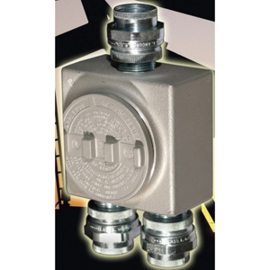 Appleton Emerson UNILETS™ Conduit Junction Boxes with Cover and Hubs Aluminum Die Cast