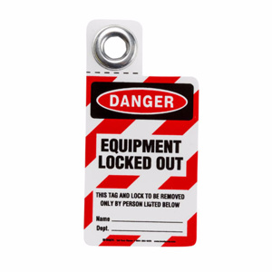 Brady Equipment Locked Out Lockout Tags EQUIPMENT LOCKED OUT Black/Red on White