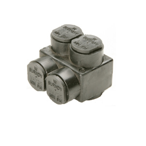 Burndy UV Rated Multi-tap Connectors Two Sided 10 AWG - 350 kcmil 2 Port