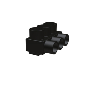 Burndy UV Rated Multi-tap Connectors One Sided 14 - 2/0 AWG 4 Port