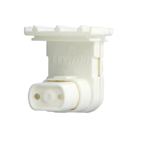 Leviton 13570 Series Plunger Lampholders Fluorescent Recessed Double Contact White