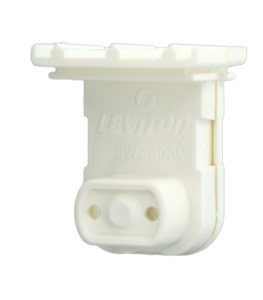 Leviton 13571 Series Fixed Horizontal Lampholders Fluorescent Recessed Double Contact White