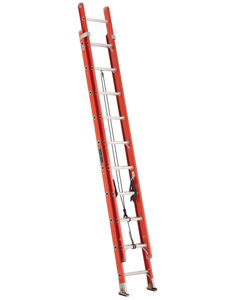 Louisville Ladder Extension Ladders 300 lb Fiberglass Orange