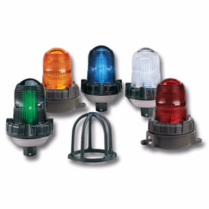 Federal Signal Model 191XL Flashing LED Hazardous Location Warning Lights Amber 120 - 240 VAC 50000 hrs NEMA 4X