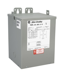 Rockwell Automation Encapsulated Single Phase General Purpose Transformers 240 x 480 VAC - 120 x 240 VAC 5 kVA N3R Enclosure No Taps