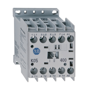 Rockwell Automation 100-K Series Miniature IEC Contactors 5 A 3 Pole 24 VDC (Integrated Diode)