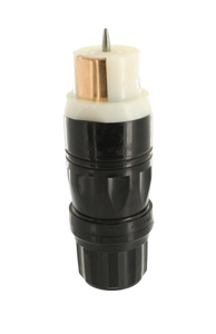 Leviton Black & White® Locking Connectors 50 A 125/250 V 3P4W Non-NEMA Uninsulated Black & White® Dry Location