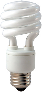 Eiko SP Series Self-ballasted Compact Fluorescent Lamps Twist CFL Medium (E26) 2700 K 13 W