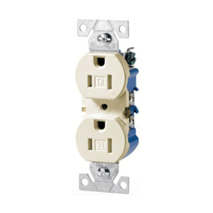 Eaton Wiring Devices TR270 Series Duplex Receptacles 15 A 125 V 2P3W 5-15R Residential Tamper-resistant Light Almond