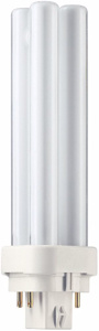 Signify Lighting Alto® Series Compact Fluorescent Lamps Double Twin Tube (DTT) CFL 4-pin 4-pin (G24q-1) 2700 K 13 W