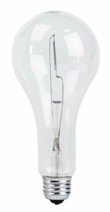 Signify Lighting PS25 Series Incandescent A-line Lamps PS25 300 W Medium (E26)