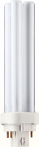 Signify Lighting Alto® Series Compact Fluorescent Lamps Double Twin Tube (DTT) CFL 4-pin 4-pin (G24q-3) 3500 K 21 W