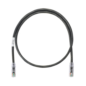 Panduit Cat6 Riser Patch Cords Unshielded RJ45, Booted 10 ft 24/4PR Black