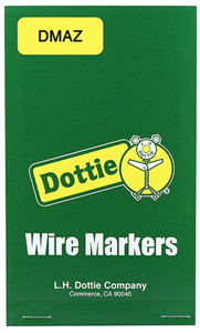 Dottie Cloth Wire Marker Books A - Z, 0 - 15, +, / Vinyl Cloth