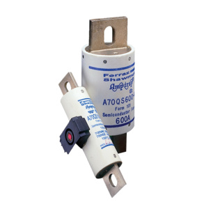 Mersen A70QS Amp-Trap® Series French Cylindrical Semiconductor Fuses 60 A 700 V 200/100 kA