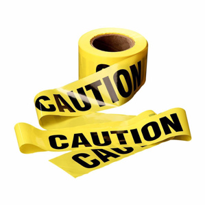 3M Scotch® 300 Series Barricade Tape 3 in x 1000 ft Caution Yellow