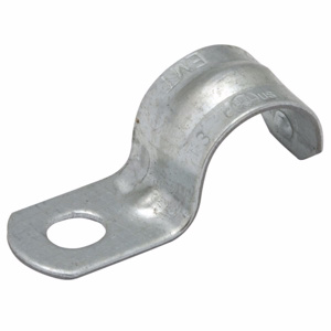 Raco/Bell EMT 1-hole Push-on Straps 1 in Pipe Strap, One Hole Steel Zinc-plated