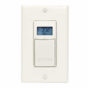 Intermatic EI400 Series Digital Auto-Off In Wall Timers 20 A Resistive Light Almond