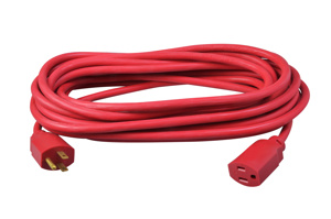 Southwire SJTW Extension Cords 15 A 125 V 14/3 25 ft Red Straight 5-15P/5-15R