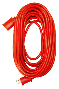 Southwire SJTW Extension Cords 15 A 125 V 14/3 50 ft Red Straight 5-15P/5-15R